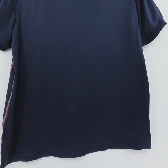 Vince Silk Top Womens Small Blue Striped Satin Capsule Minimalist - Picture 5 of 16